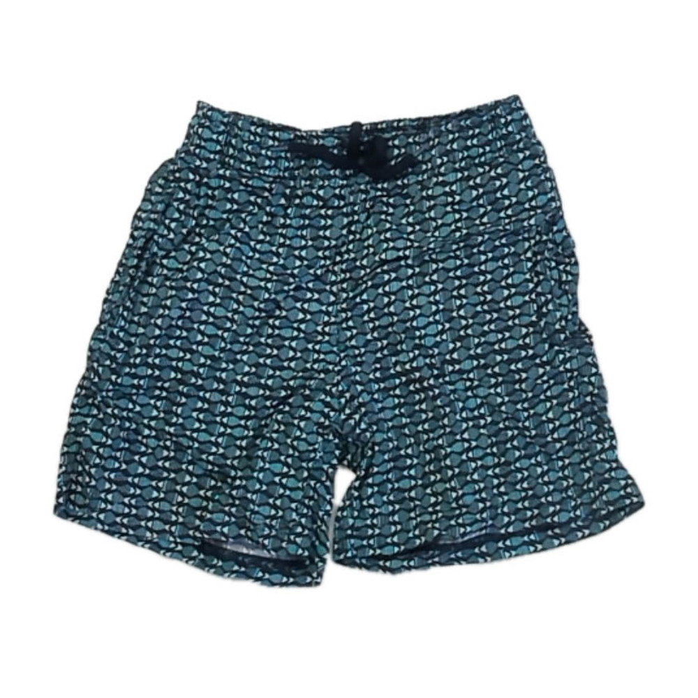 Villebrequin Boys Aqua | Black Fish Trunks size: 6 Years